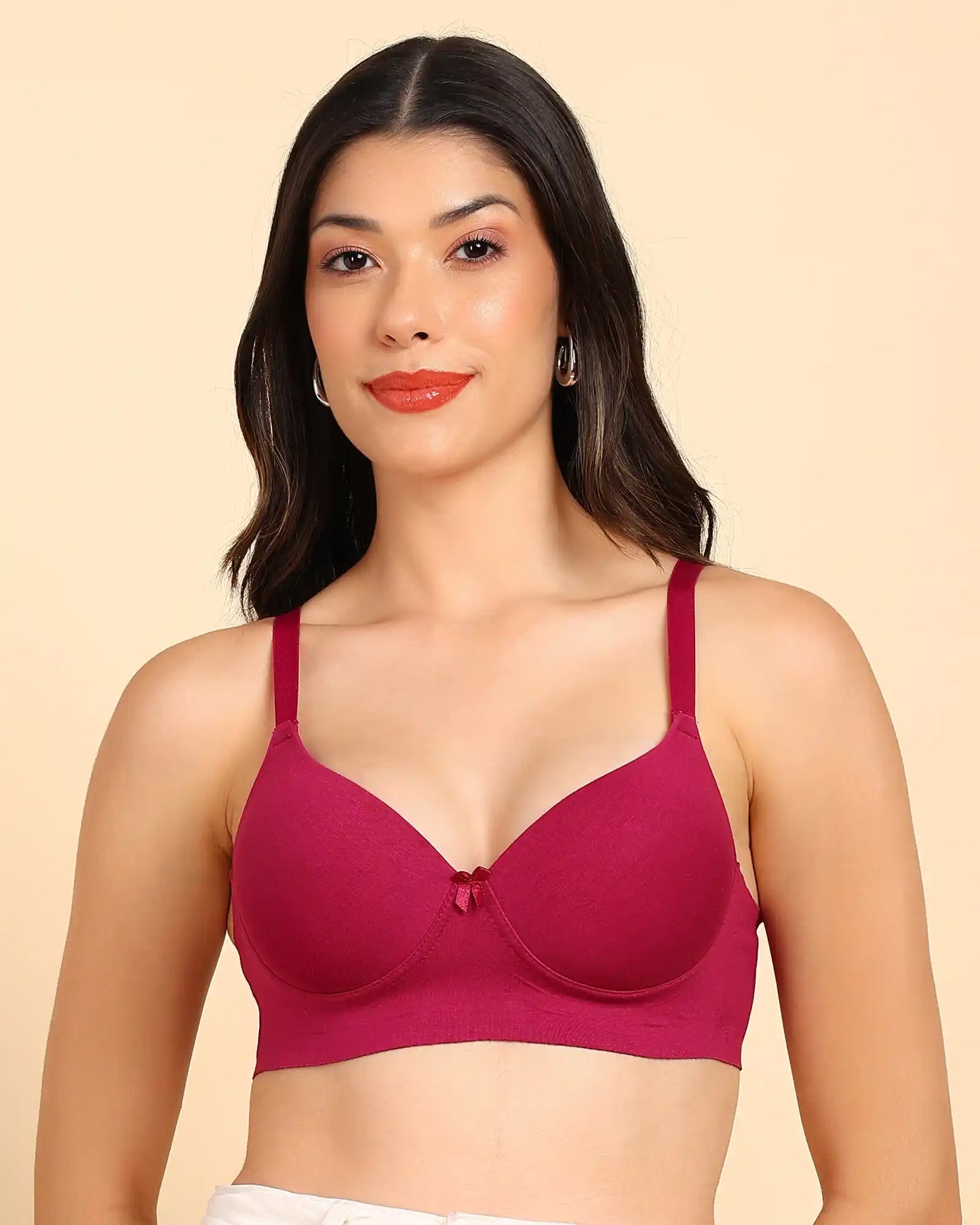 Fit Cotton Bonded Seamless Push-Up Bra