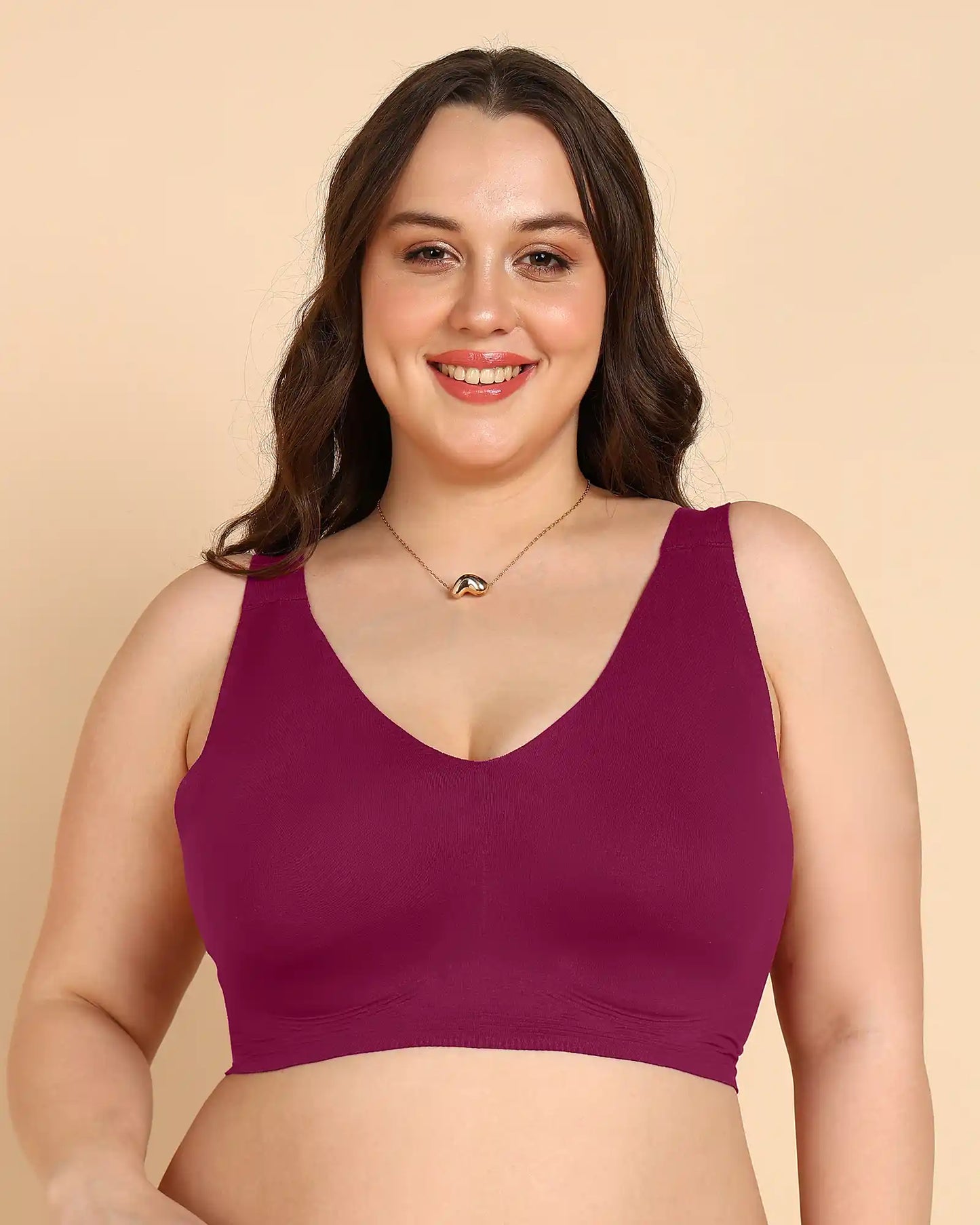 Fit Cotton Fabric Plus-Size Non-Padded Bra