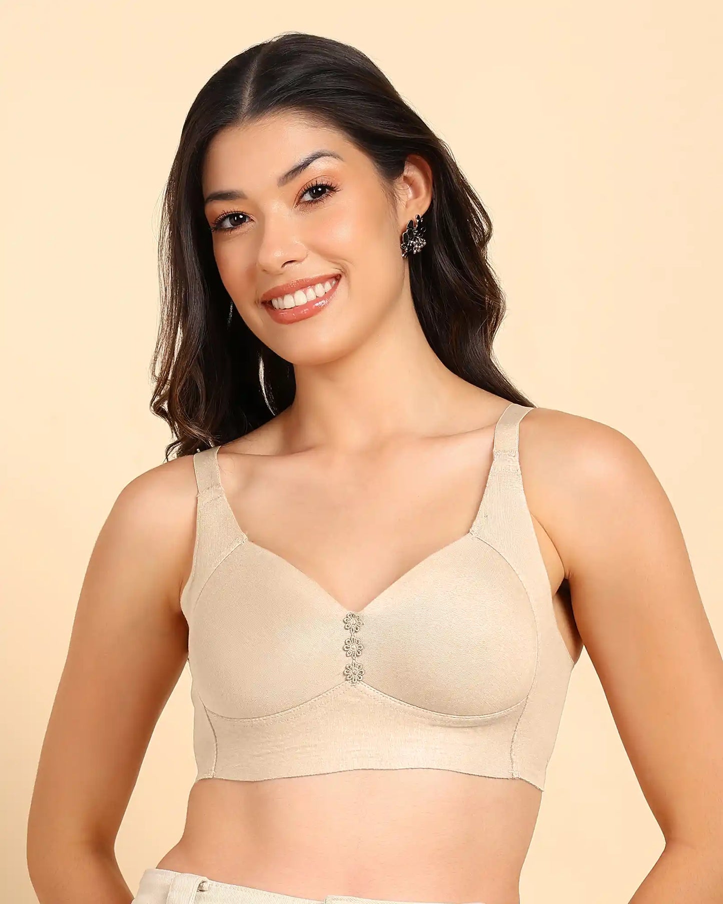 Fit Lightly Padded Cotton Bonded Seamless Minimiser ((TW-SB-9203)