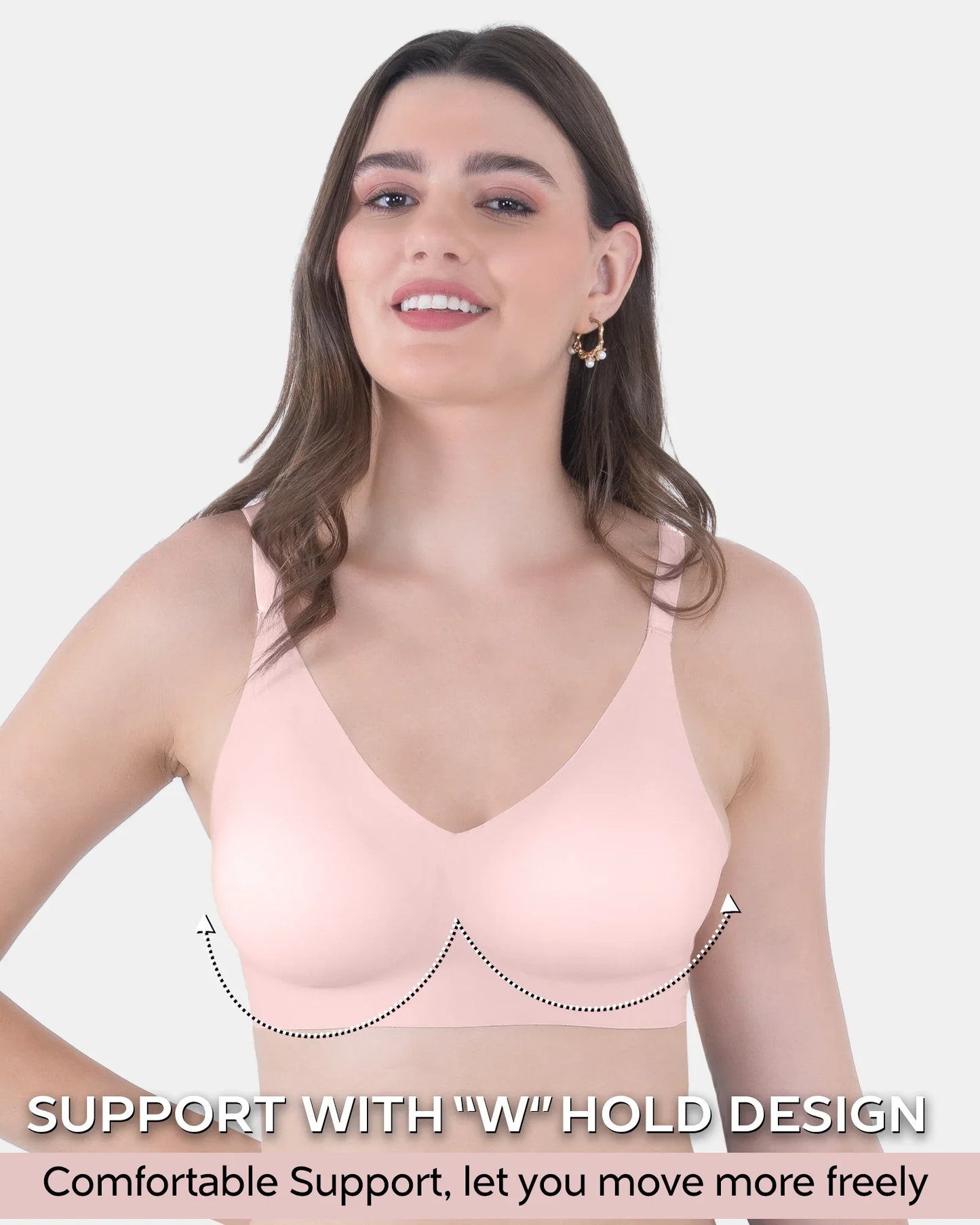 Fit :- No Show Seamless Padded Bra