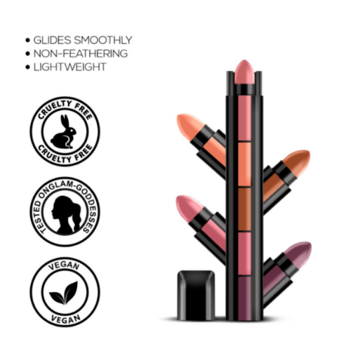 FAB 5+5 SHADES HUDABEAUTY POP-UP LIPSTICK