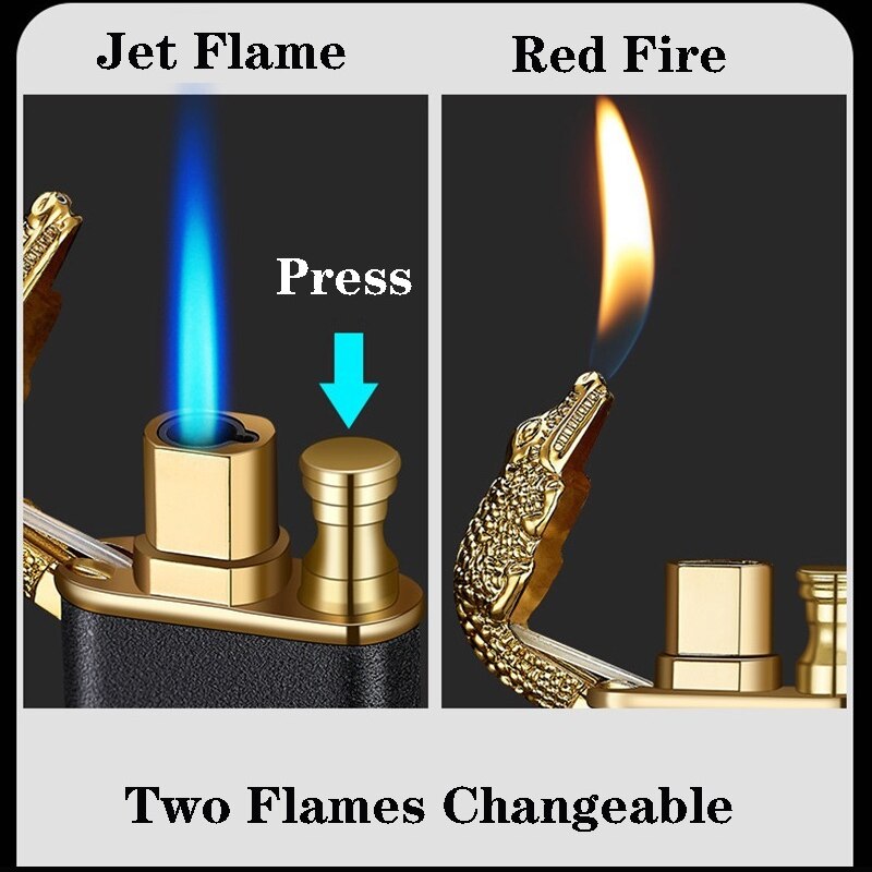 Cool Dual Flame Dragon Lighter