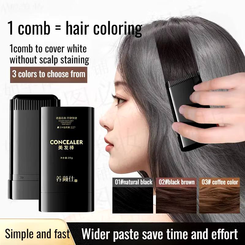 Japanese Instant Hair Colour Stick with Comb