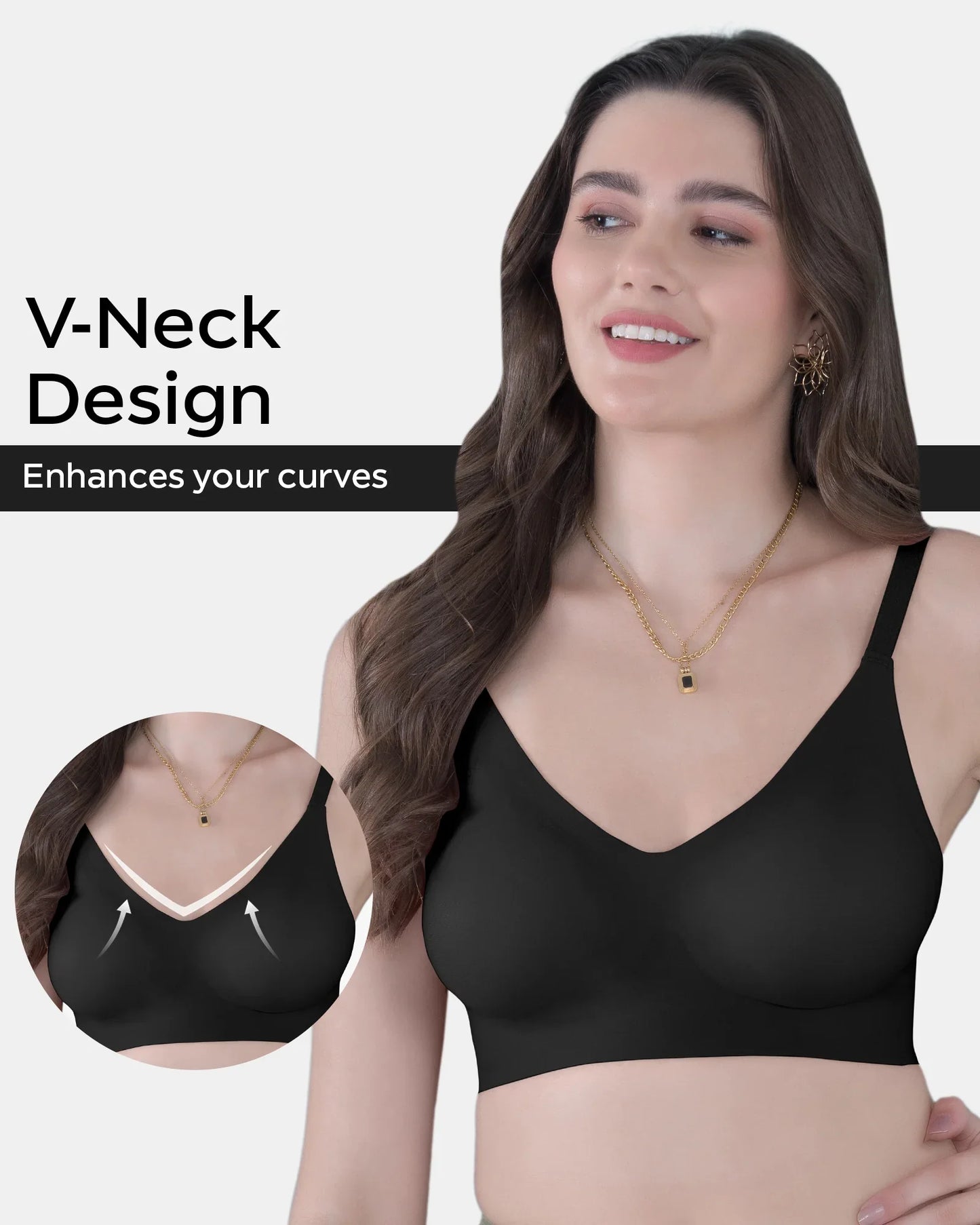 Fit :- No Show Seamless Padded Bra