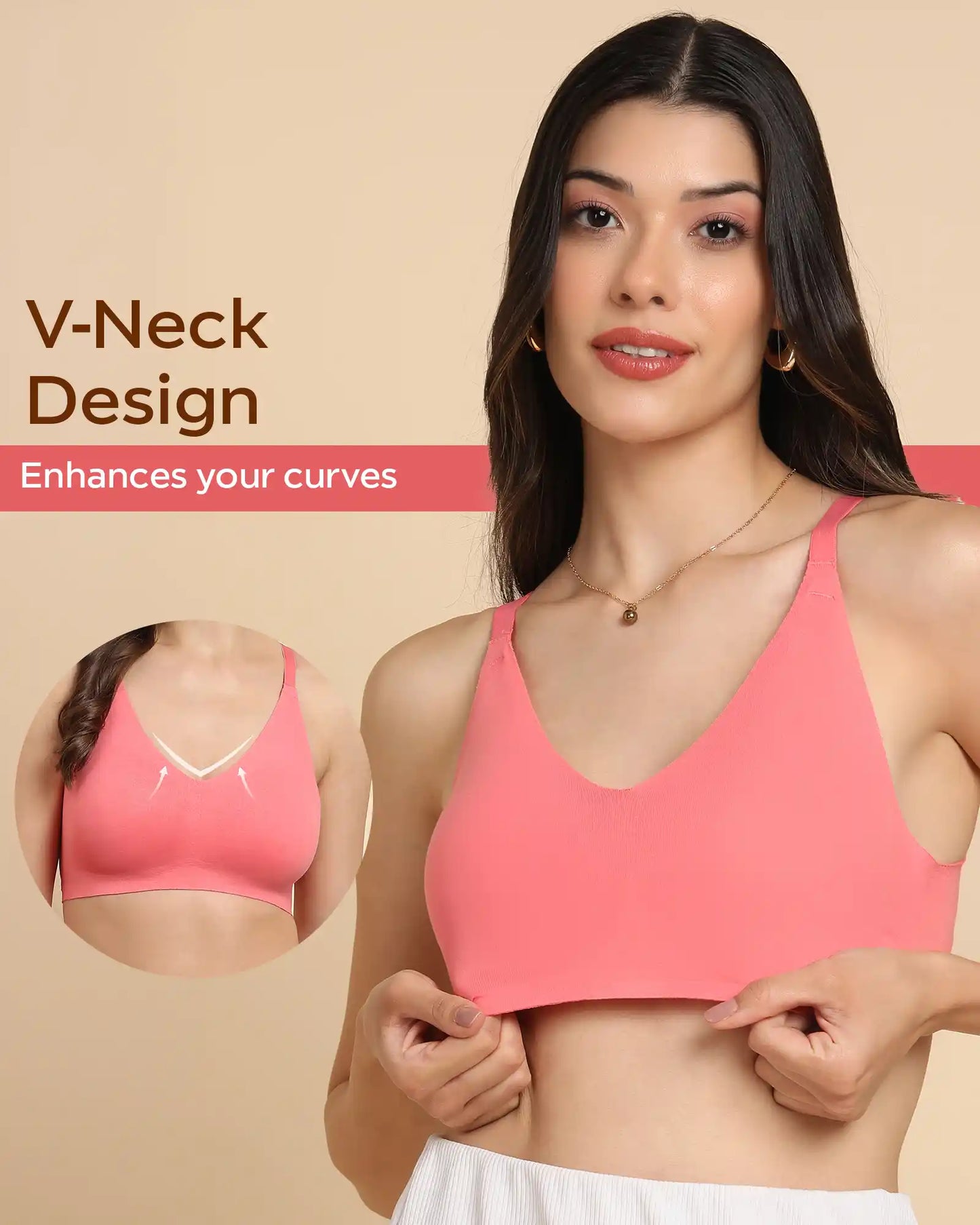 Fit Cotton Fabric Non-Padded Bra