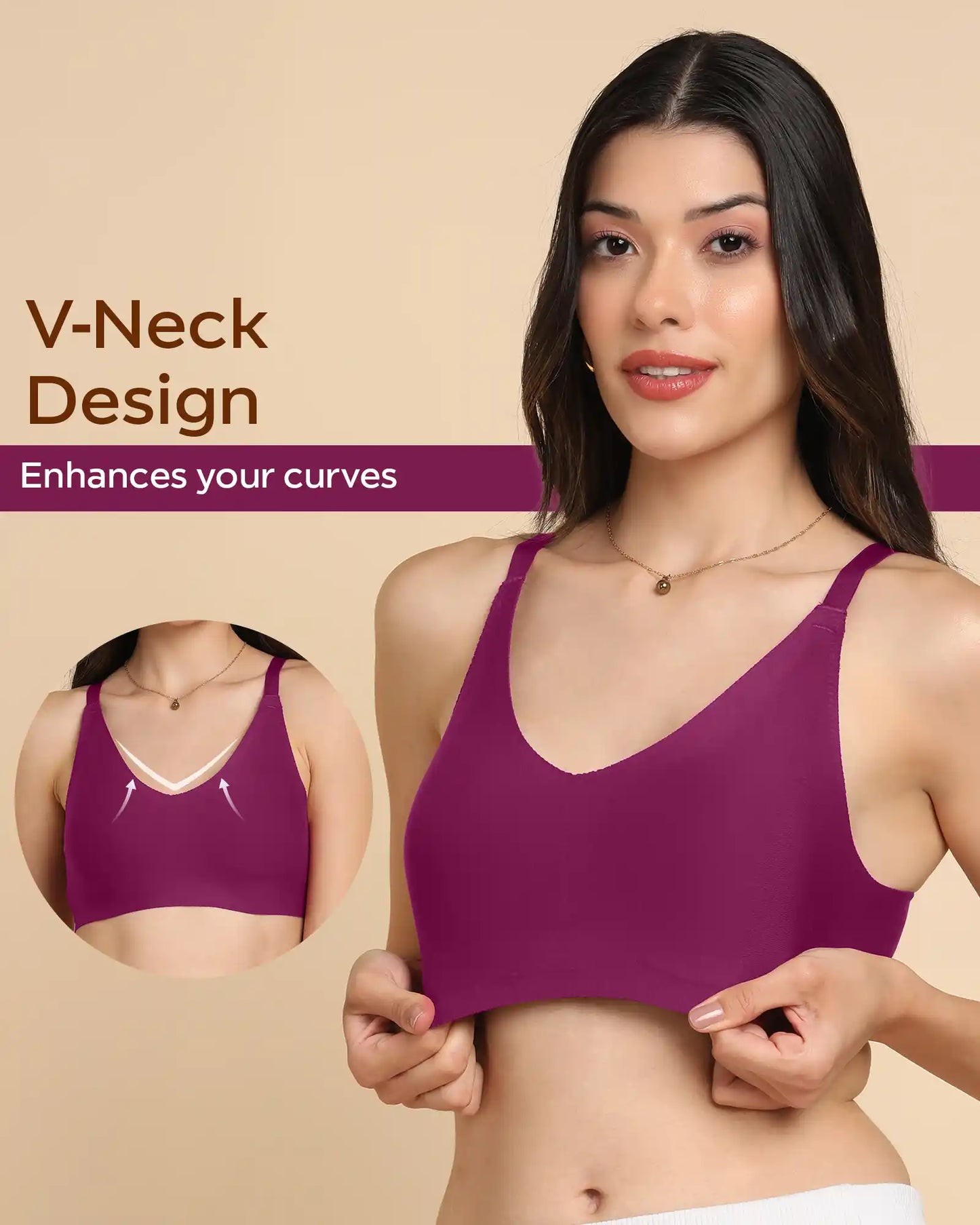 Fit Cotton Fabric Non-Padded Bra