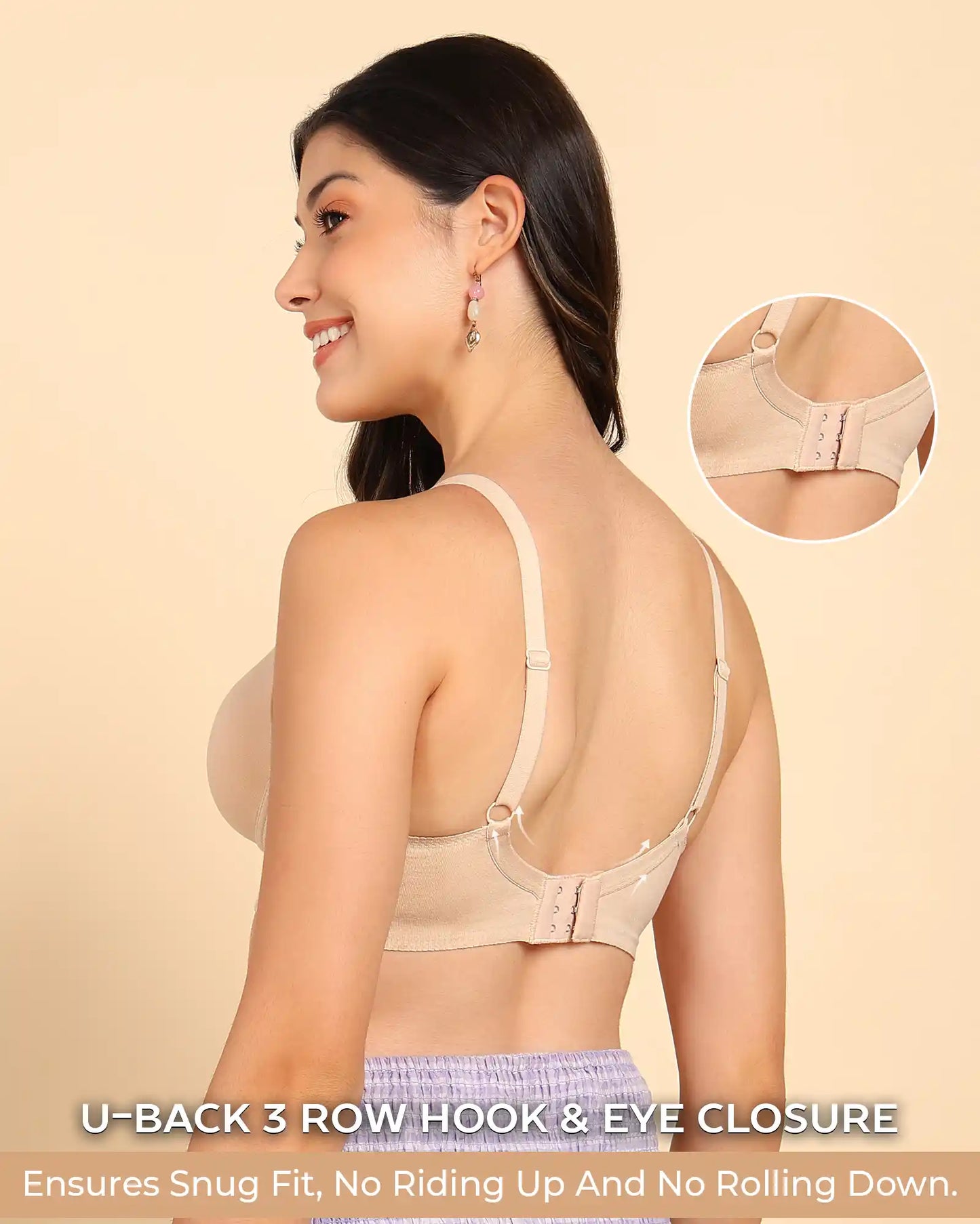 Fit Cotton Bonded Seamless Maximiser Bra