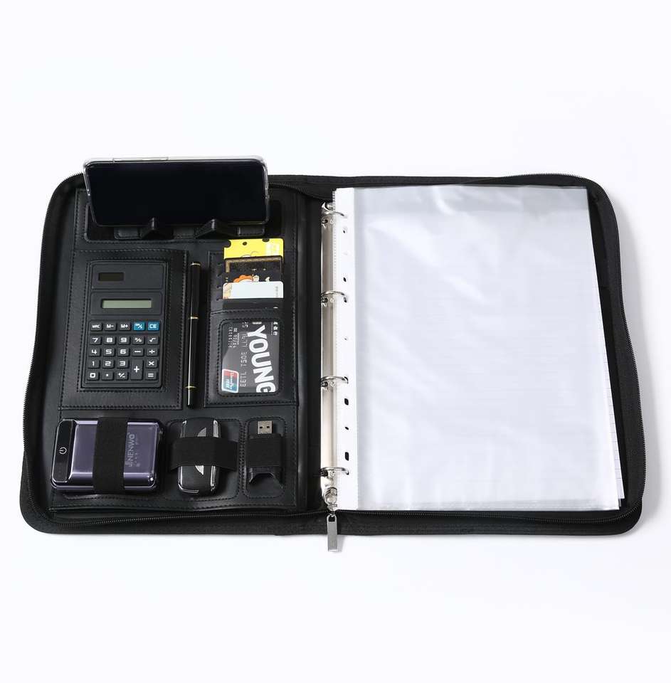 A4 MULTIPURPOSE ZIPPER LAPTOP & PHONE HOLDER BUSINESS FILE BAG