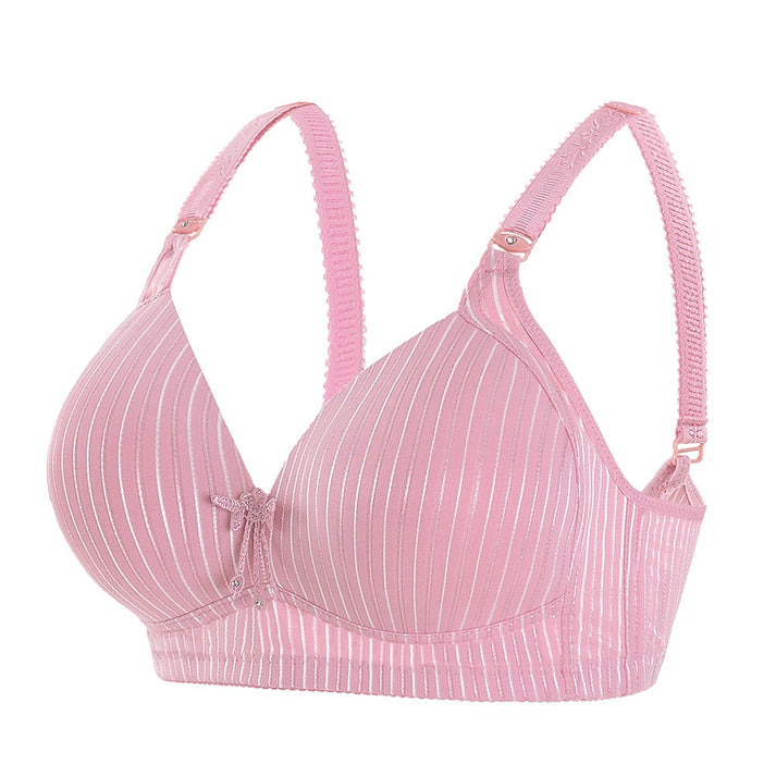 (PACK OF 3) BREATHABLE STYLISH GATHERED STRIPE BRA