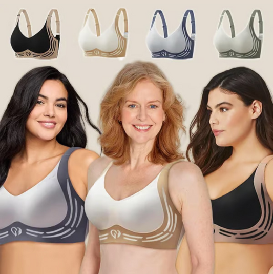 Pack of 4 - Anti Sagging Wireless Push-Up Bra