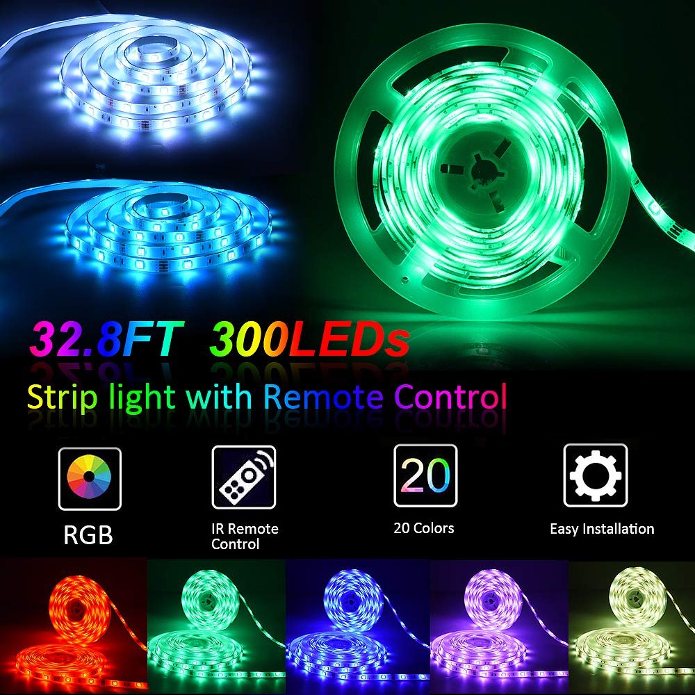 Dream Sight 15 Meter RGB LED Strip Light with Remote