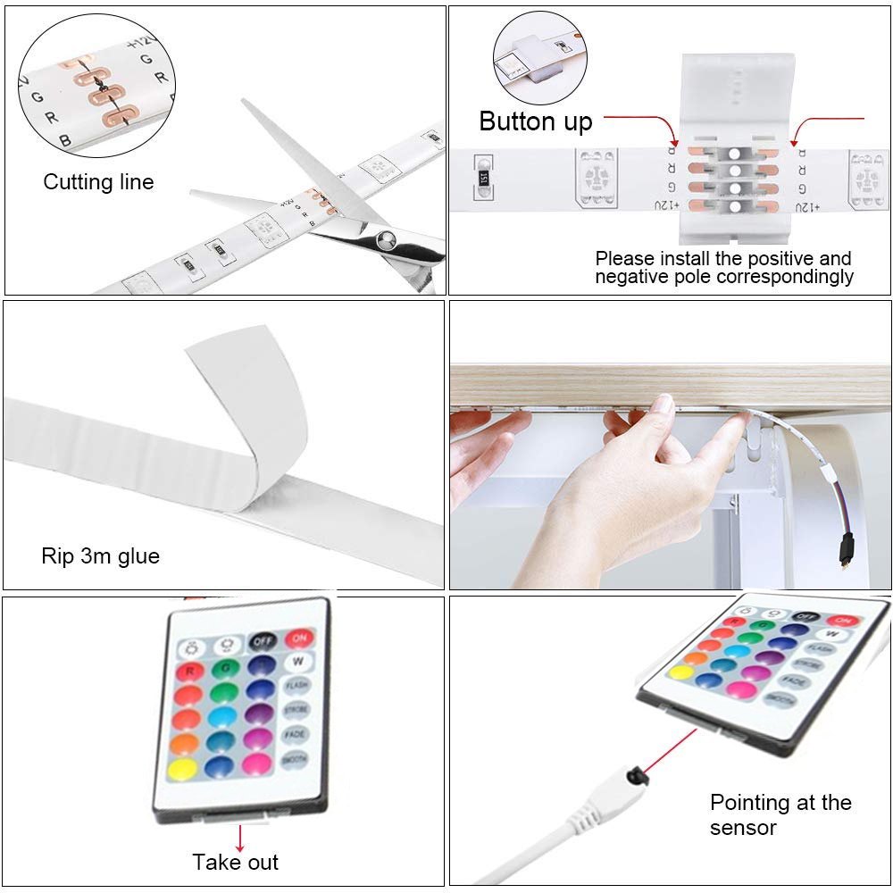 Dream Sight 15 Meter RGB LED Strip Light with Remote