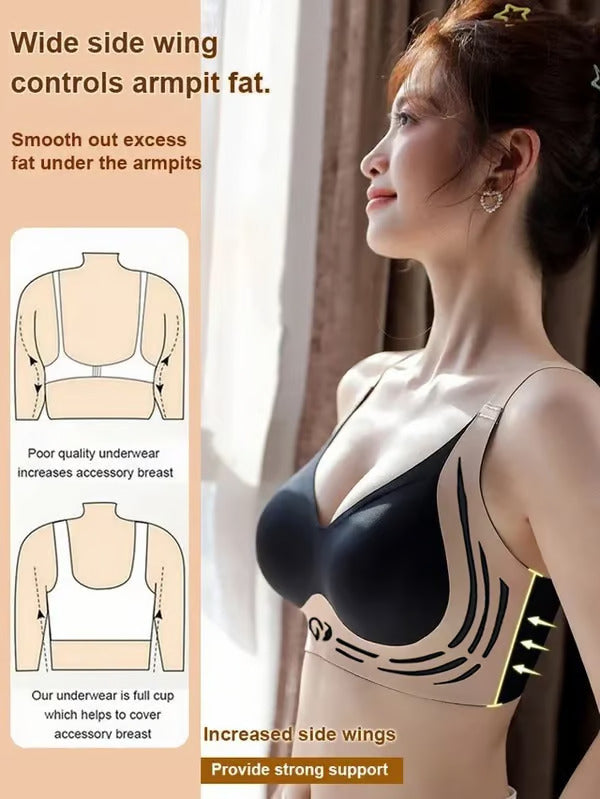 Pack of 4 - Anti Sagging Wireless Push-Up Bra