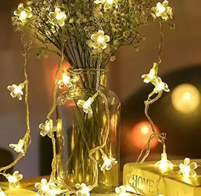 Yellow Silicon flower Decorative Lights, For Decoration