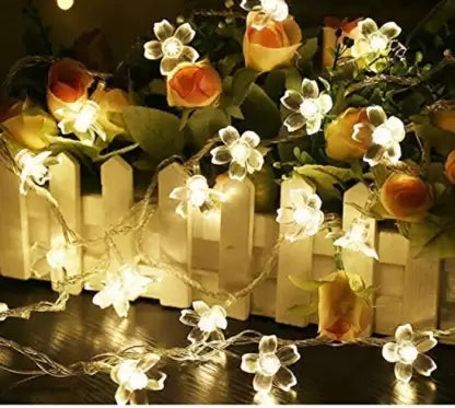 Yellow Silicon flower Decorative Lights, For Decoration