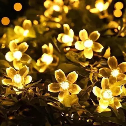 Yellow Silicon flower Decorative Lights, For Decoration