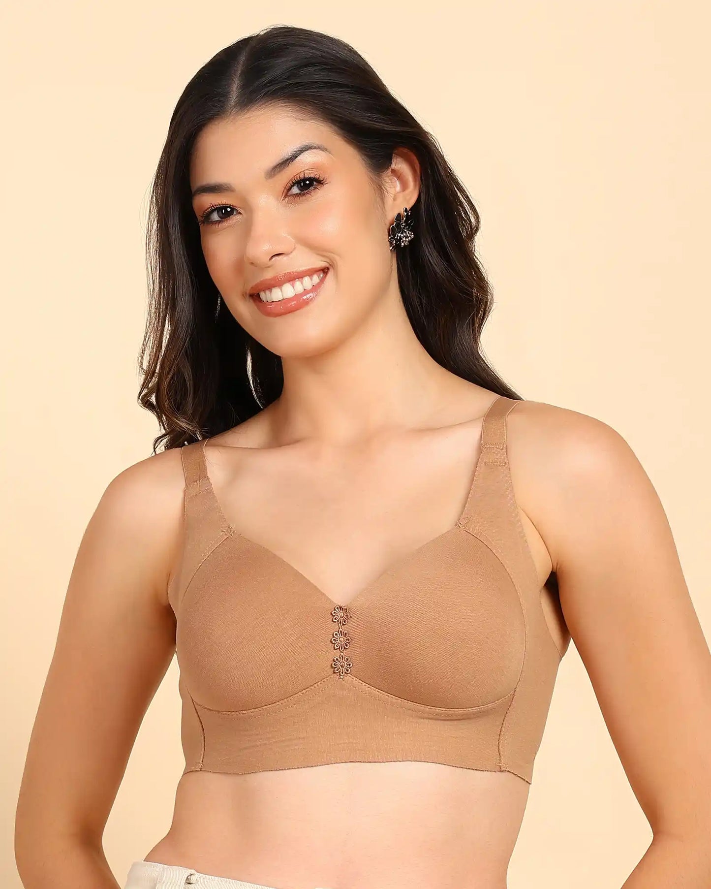 Fit Lightly Padded Cotton Bonded Seamless Minimiser ((TW-SB-9203)