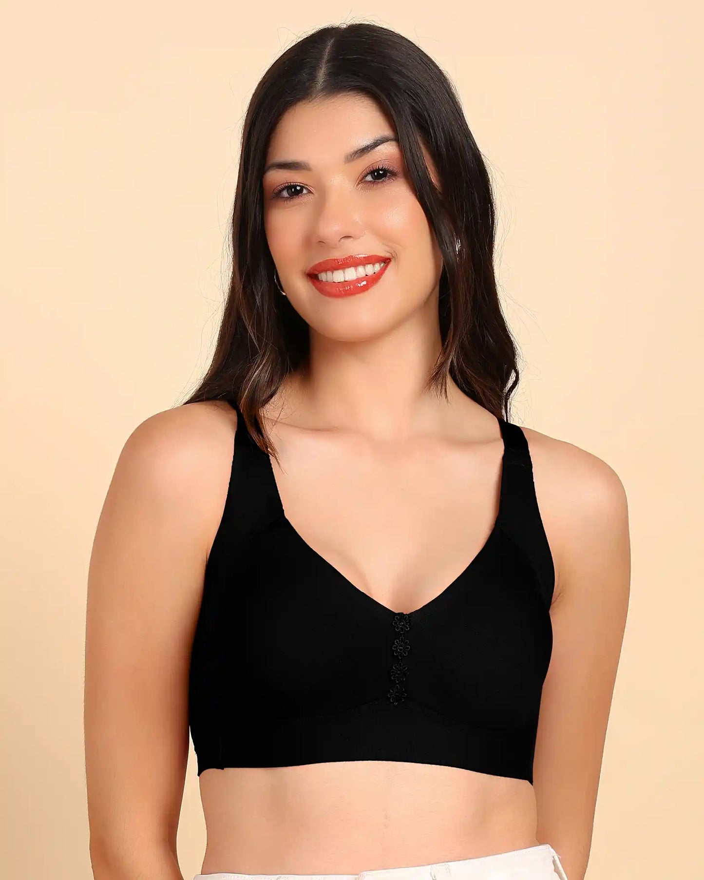 Fit M-Frame Non-Padded Cotton Bonded Seamless Minimiser