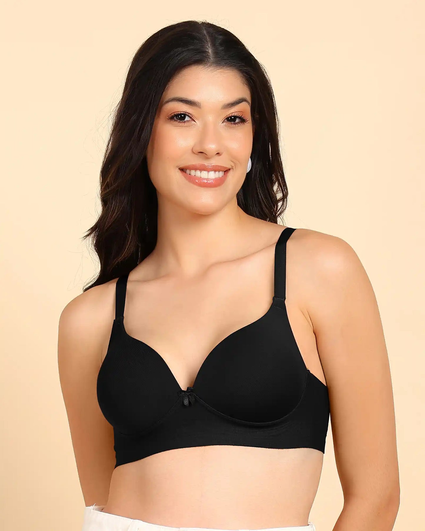 Fit Cotton Bonded Seamless Maximiser Bra