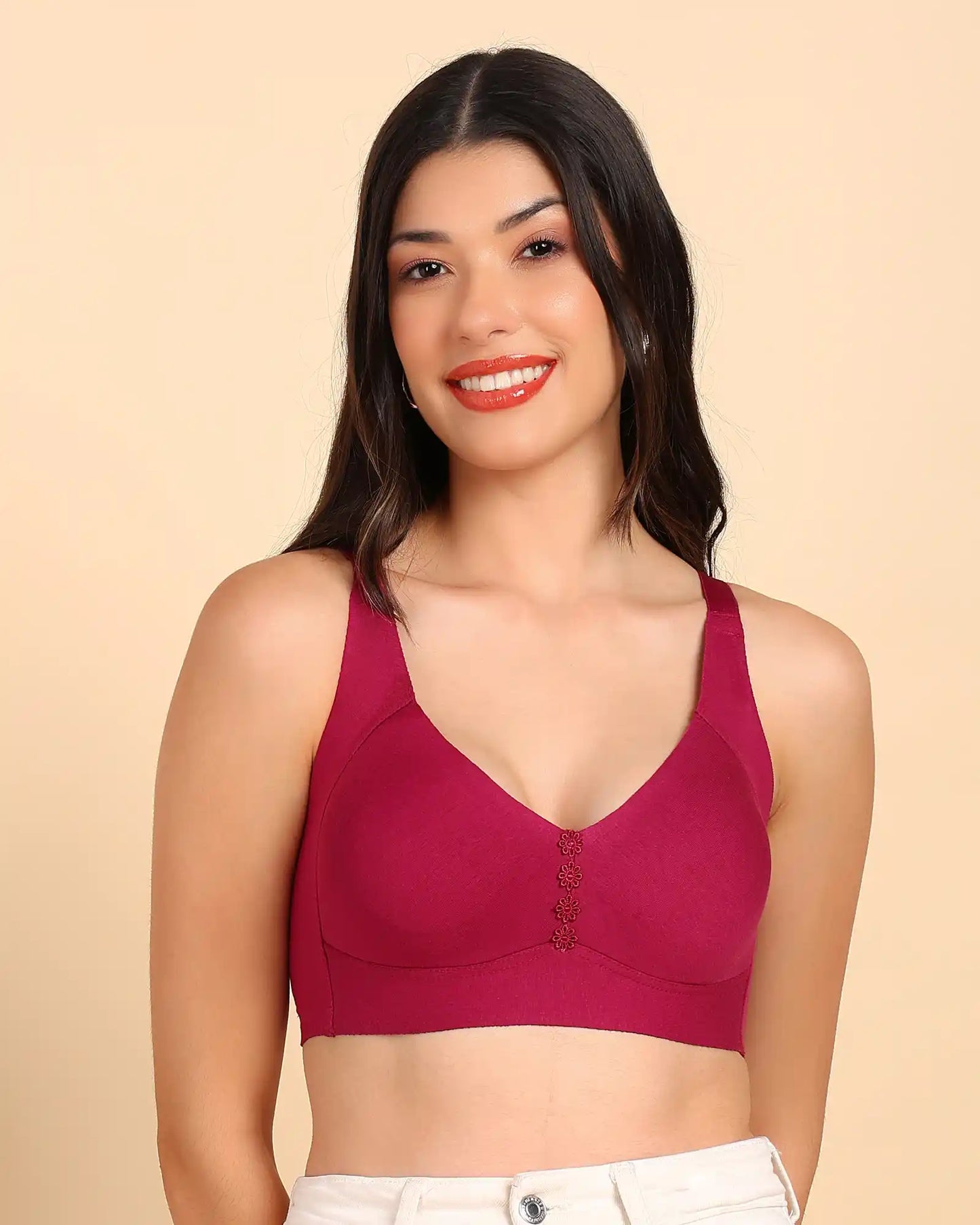 Fit M-Frame Non-Padded Cotton Bonded Seamless Minimiser