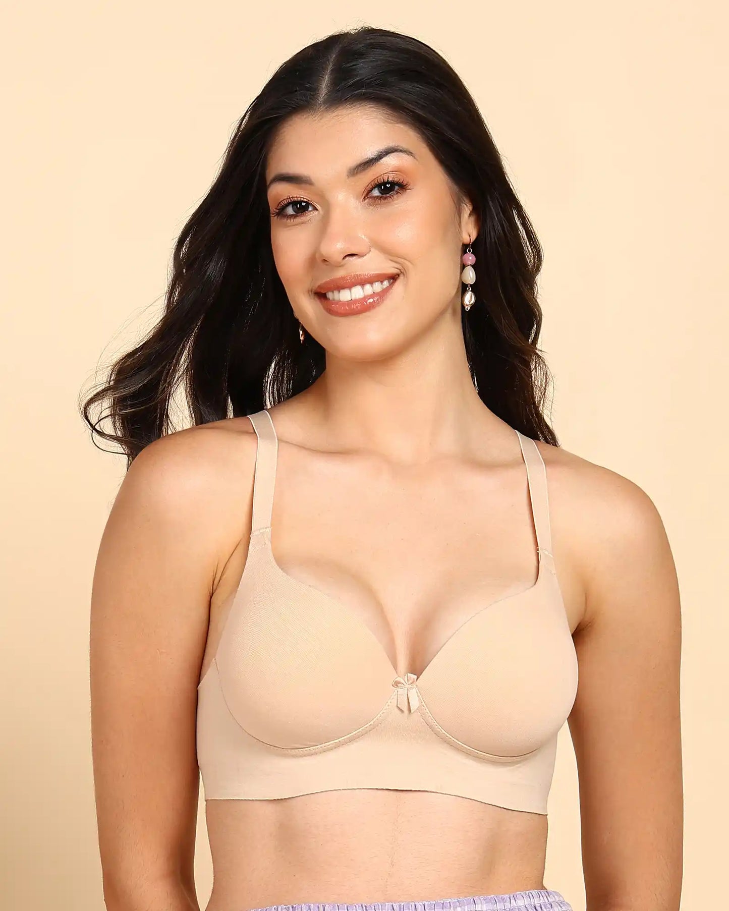 Fit Cotton Bonded Seamless Maximiser Bra