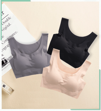 Ice Silk Seamless Bra (3 PCS)