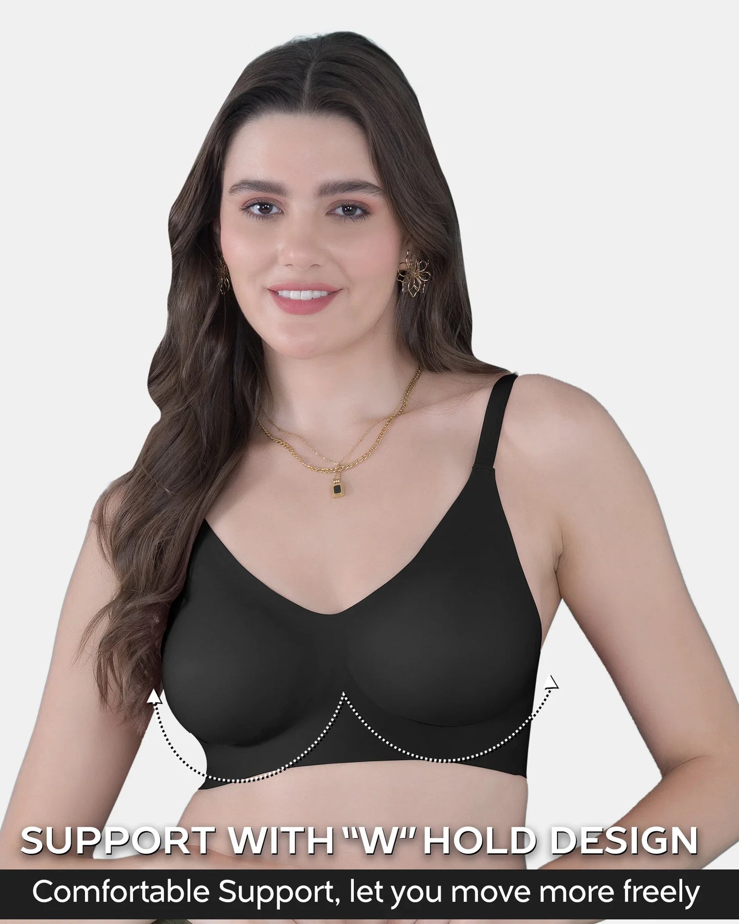 Fit :- No Show Seamless Padded Bra
