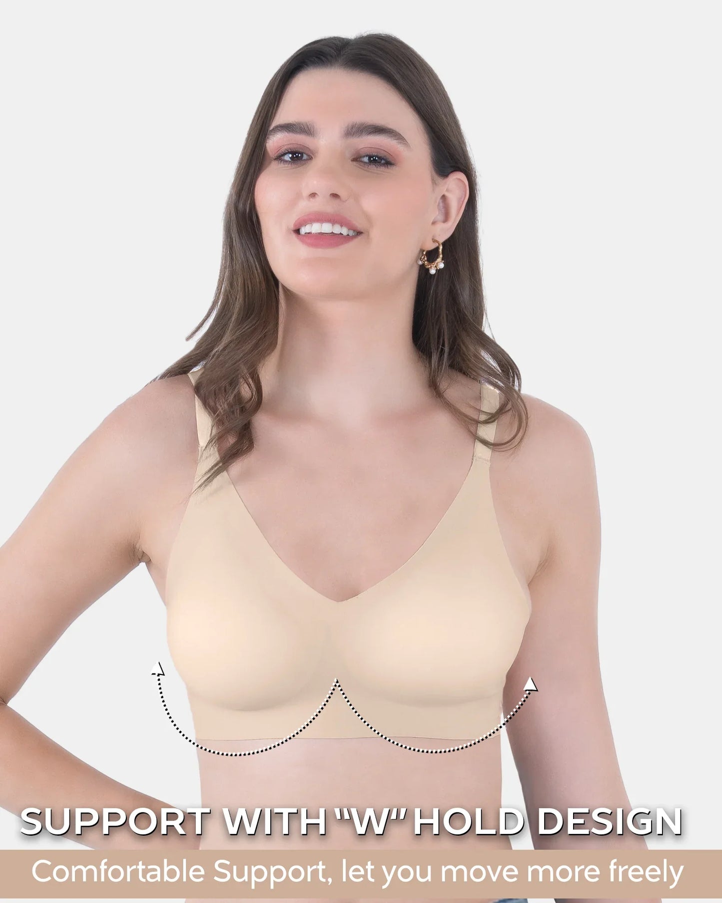 Fit :- No Show Seamless Padded Bra