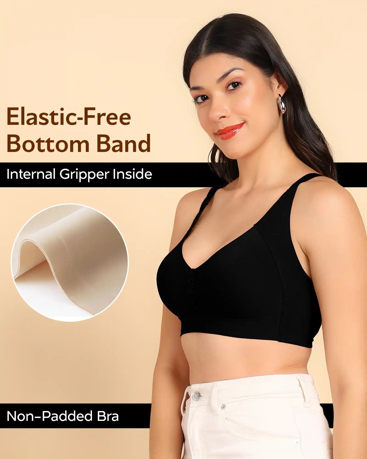 Fit M-Frame Non-Padded Cotton Bonded Seamless Minimiser