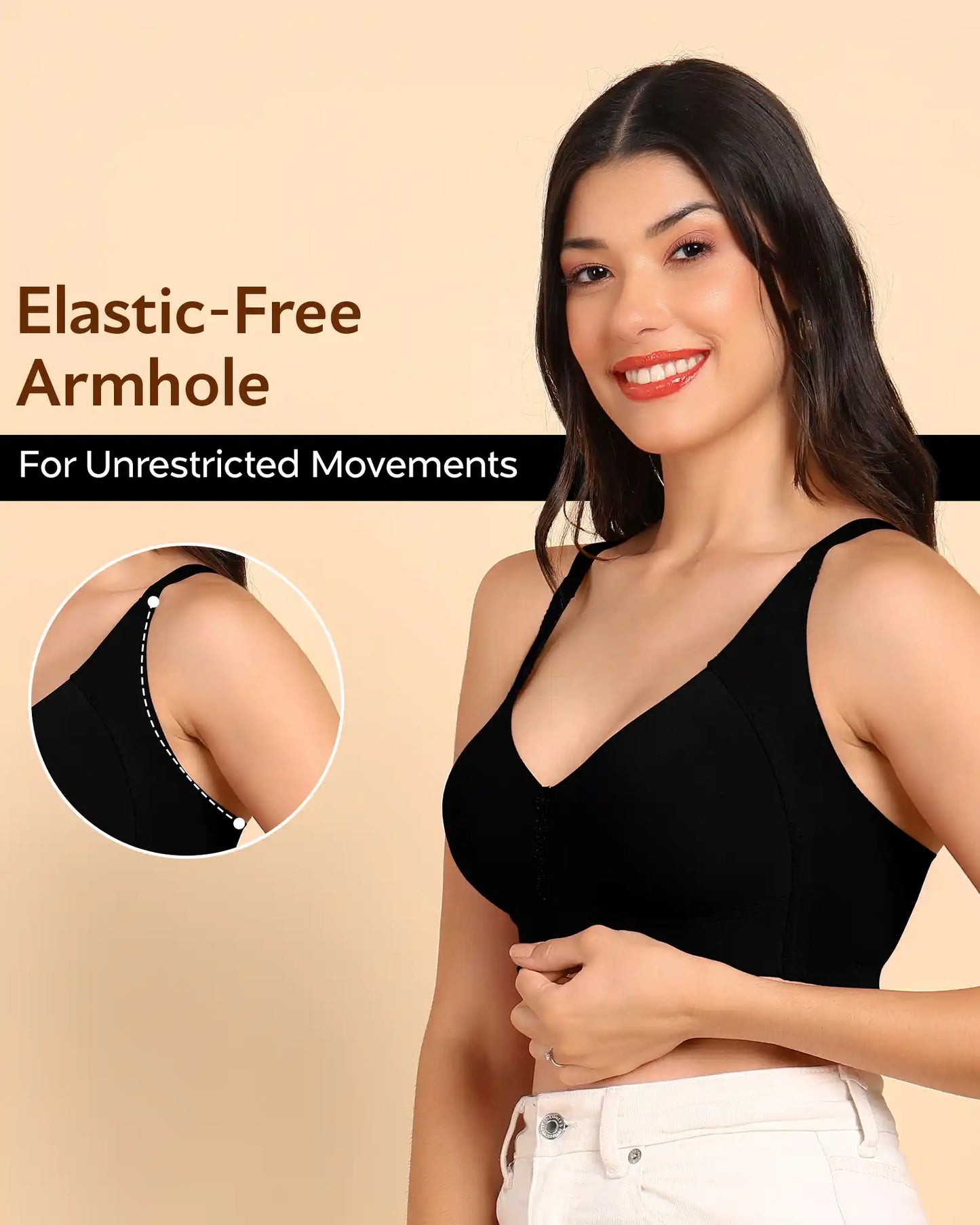 Fit M-Frame Non-Padded Cotton Bonded Seamless Minimiser