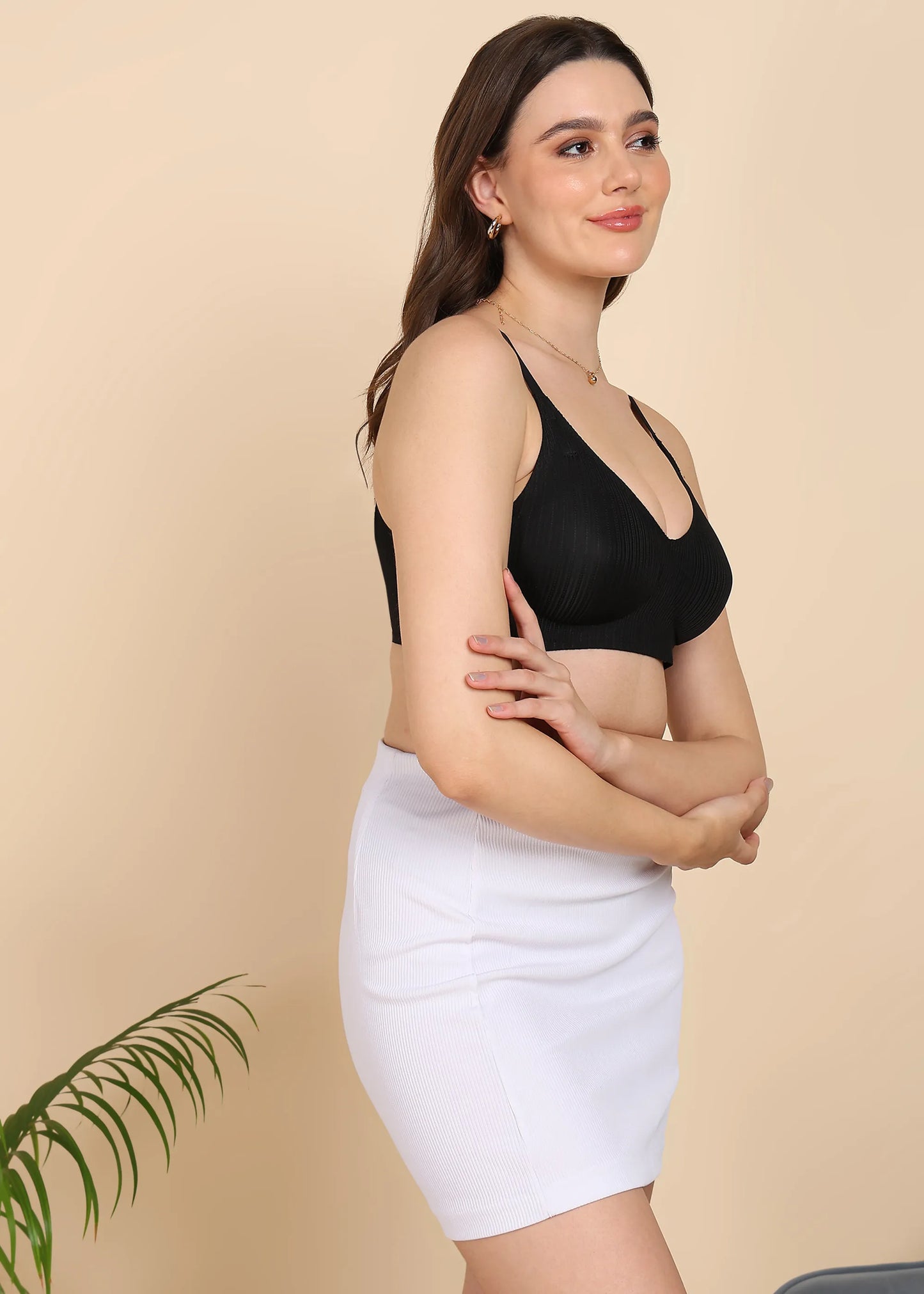 Fit:- No Show Designer Fabric Seamless Bra