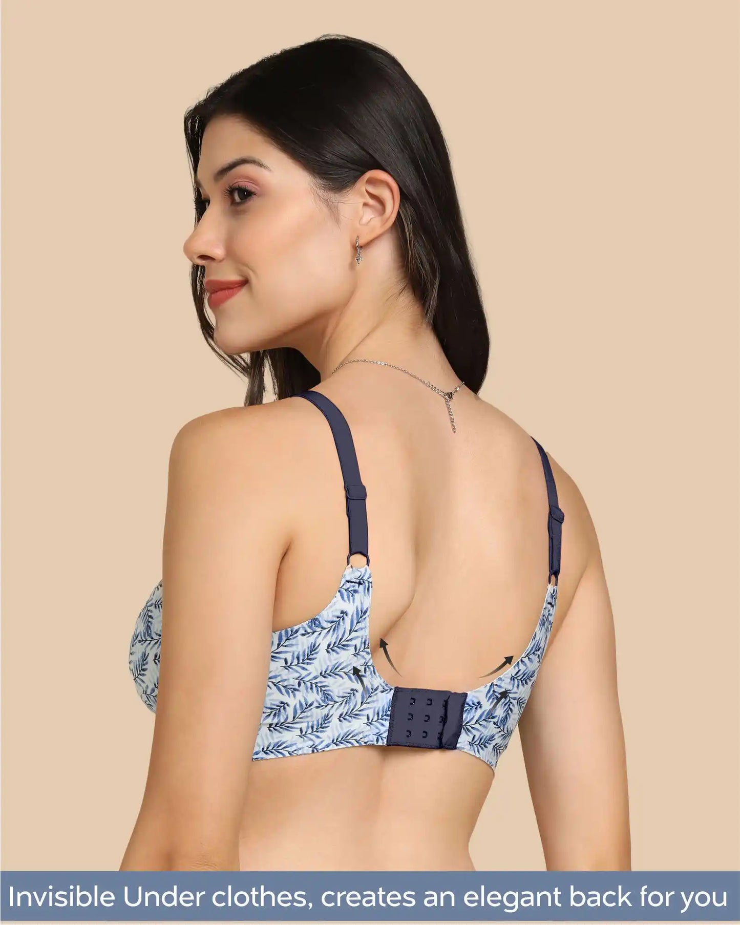 Fit Cotton Feel Printed Bonded Seamless Bra