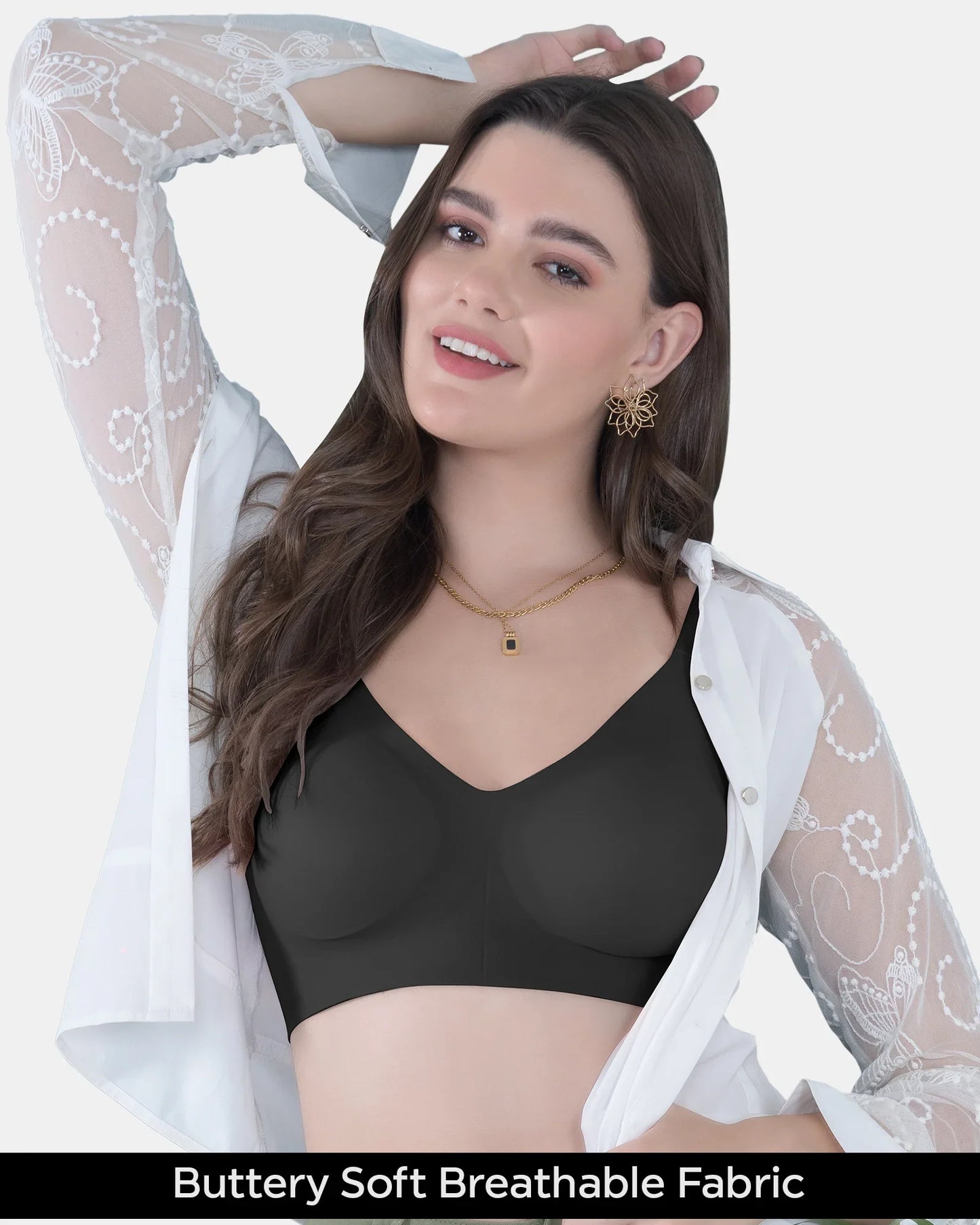 Fit :- No Show Seamless Padded Bra