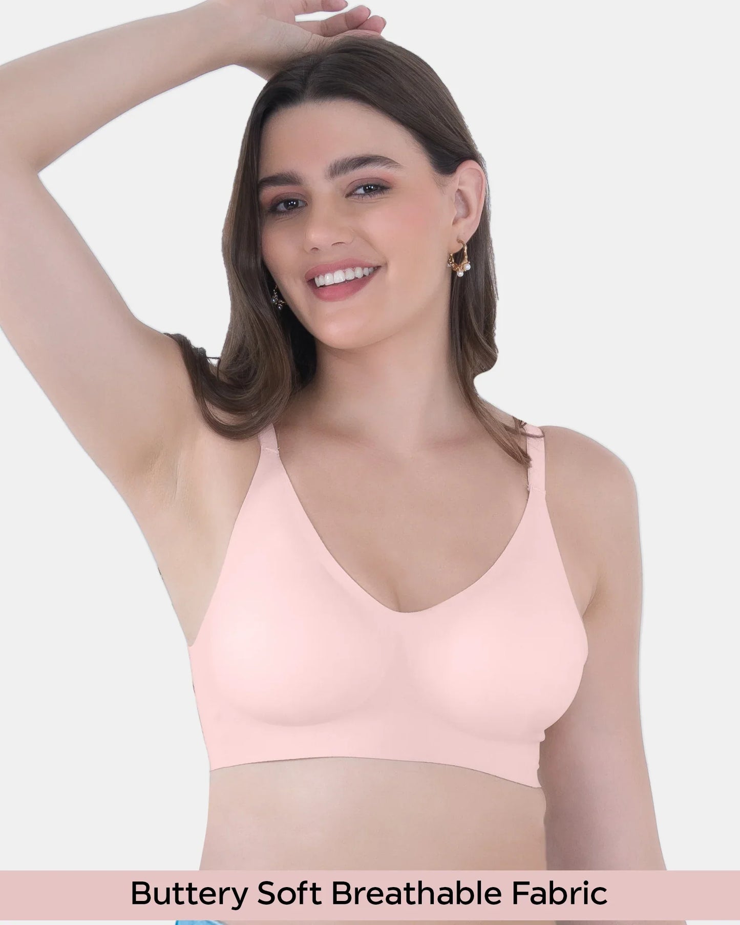 Fit :- No Show Seamless Padded Bra