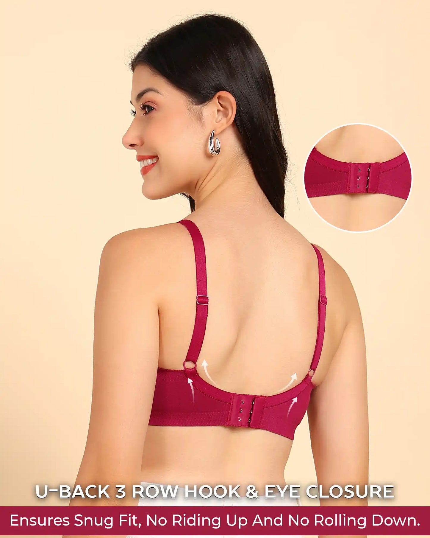 Fit Cotton Bonded Seamless Push-Up Bra