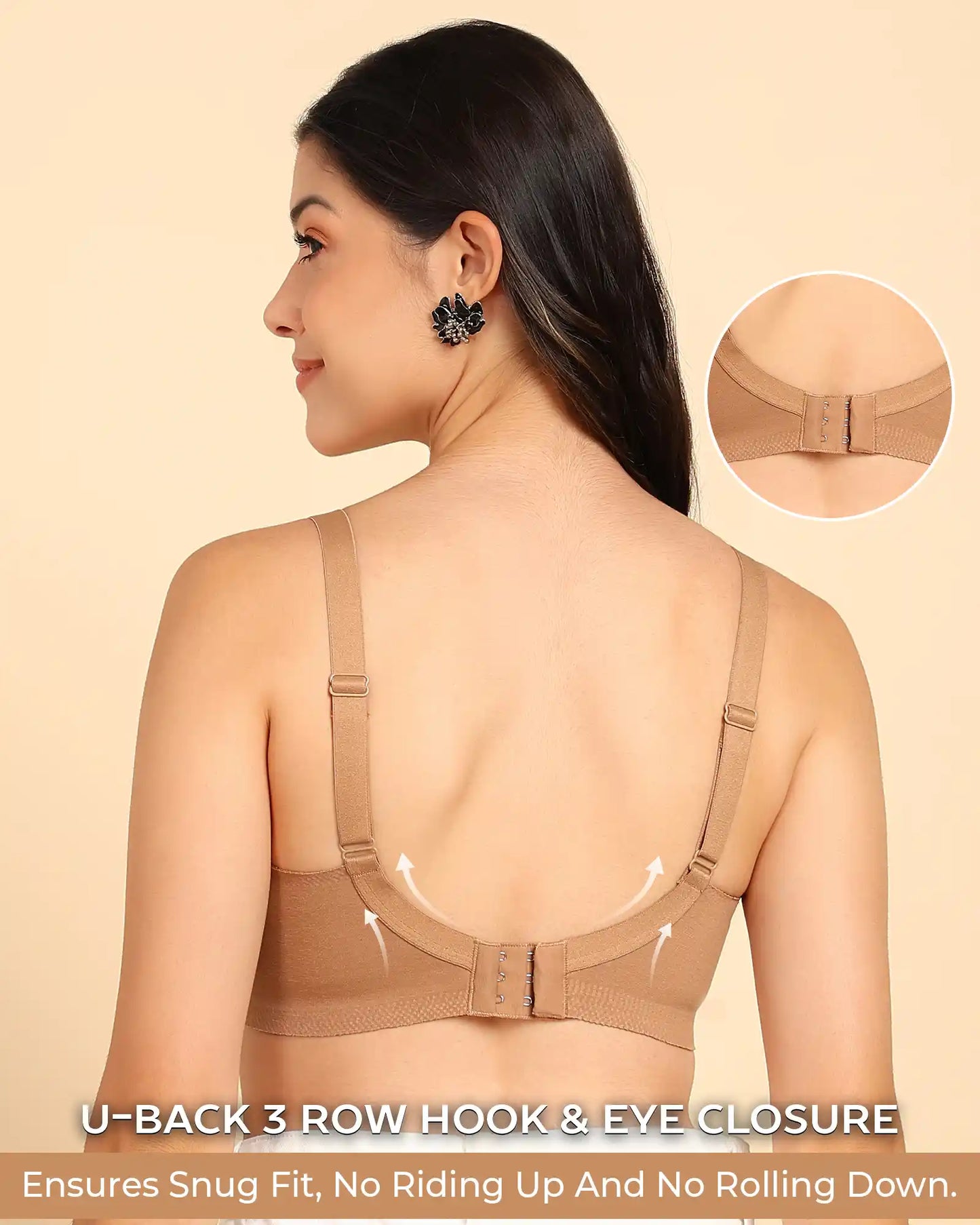 Fit M-Frame Non-Padded Cotton Bonded Seamless Minimiser