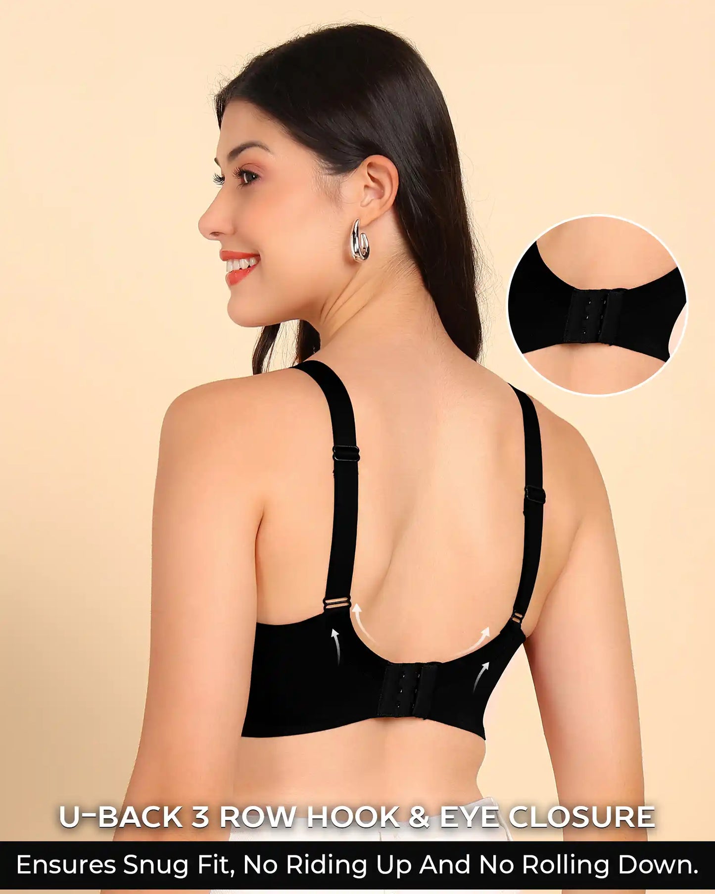 Fit M-Frame Non-Padded Cotton Bonded Seamless Minimiser