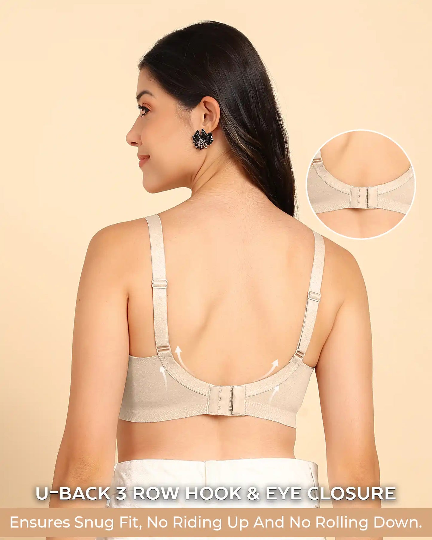 Fit M-Frame Non-Padded Cotton Bonded Seamless Minimiser