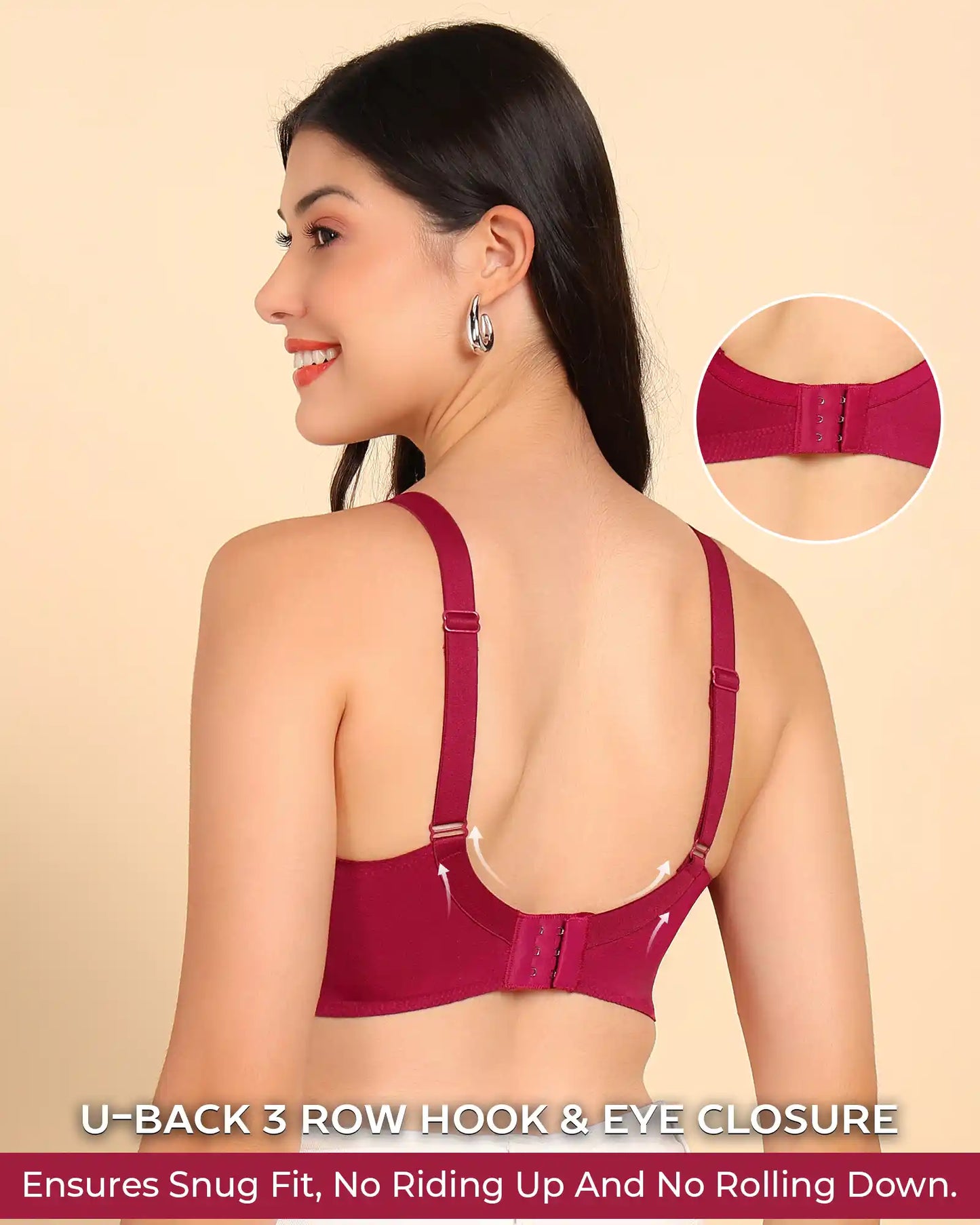 Fit M-Frame Non-Padded Cotton Bonded Seamless Minimiser