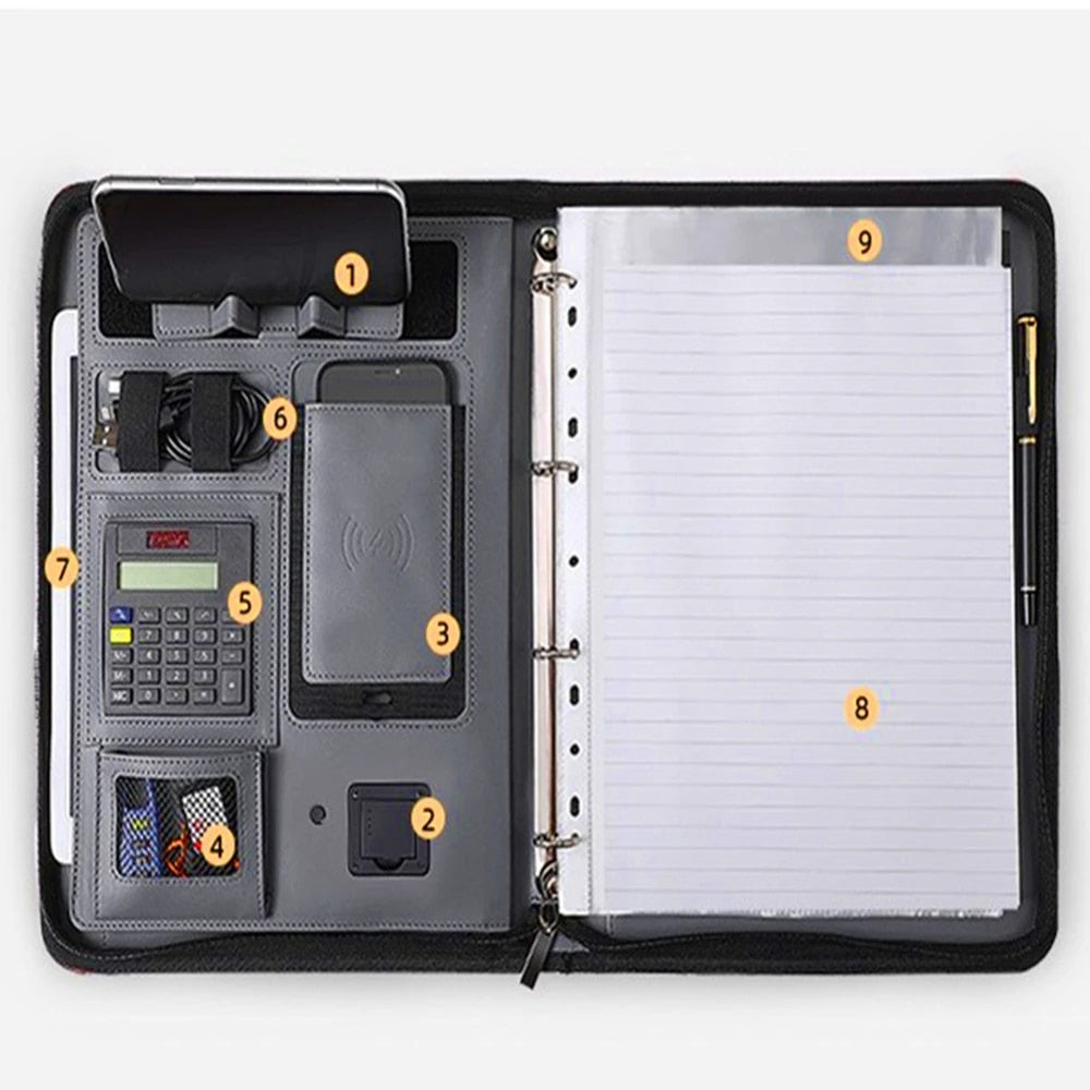 A4 MULTIPURPOSE ZIPPER LAPTOP & PHONE HOLDER BUSINESS FILE BAG