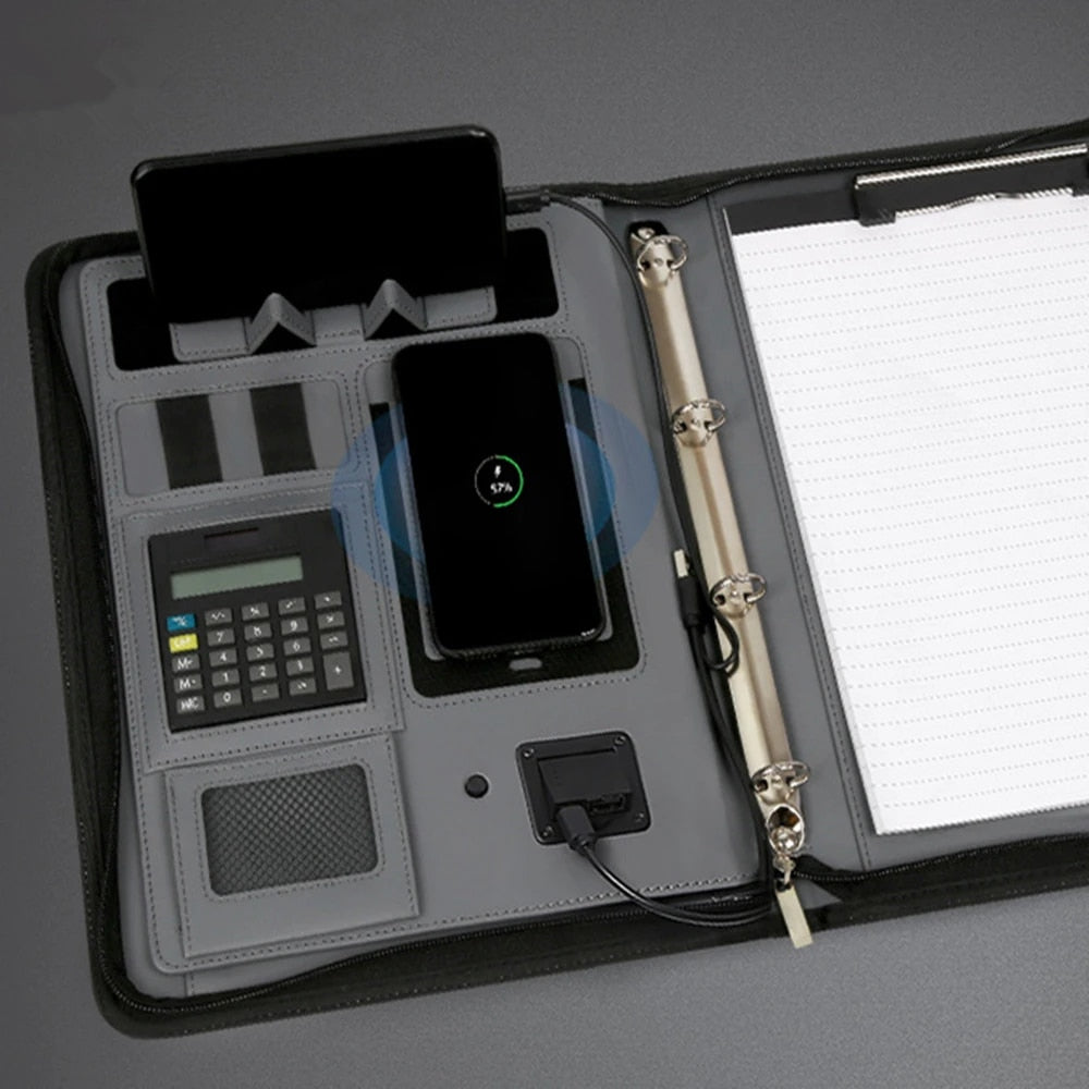 A4 MULTIPURPOSE ZIPPER LAPTOP & PHONE HOLDER BUSINESS FILE BAG