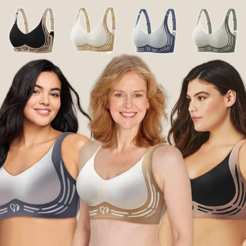 Pack of 4 - Anti Sagging Wireless Push-Up Bra