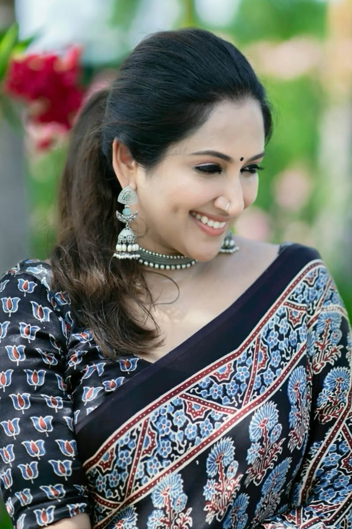 Elision Black 1 Minute Ready To Wear Digital Printed Crape Silk Saree