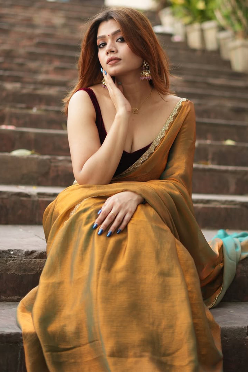 Invaluable Green Fancy Silk Saree With Preferable Blouse Piece