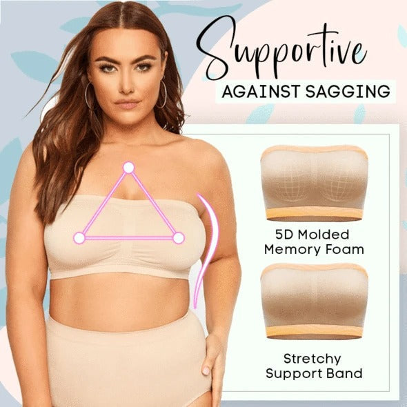 Supportive Seamless Bandeau Bra