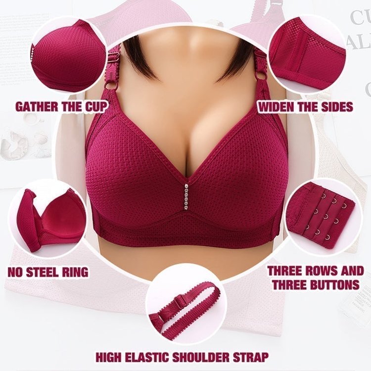 Plus size comfortable wireless bra（Big Sale 50% OFF）