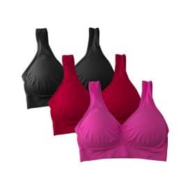 Bra - Comfortable, soft and seamless  (Pack of 3)