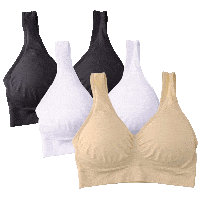 Bra - Comfortable, soft and seamless  (Pack of 3)