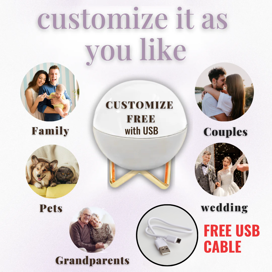 VideoGlow™ 3D Crystal Lamp Ball